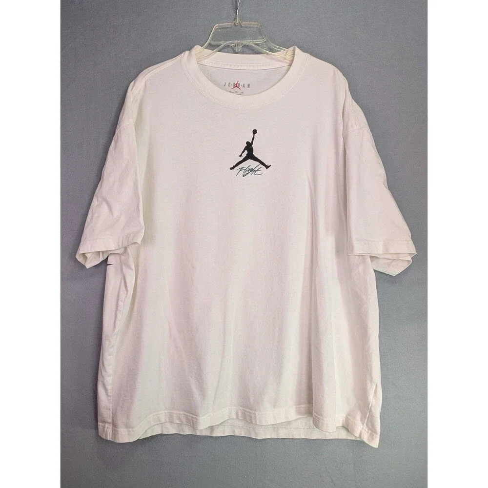 Jordan Flight Basketball Graphic T-Shirt White Size 2XL